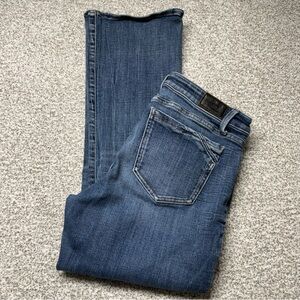 Women’s Buckle Black Fit No 53 Blue Medium Wash Stretch Bootcut Jeans Size 30x30